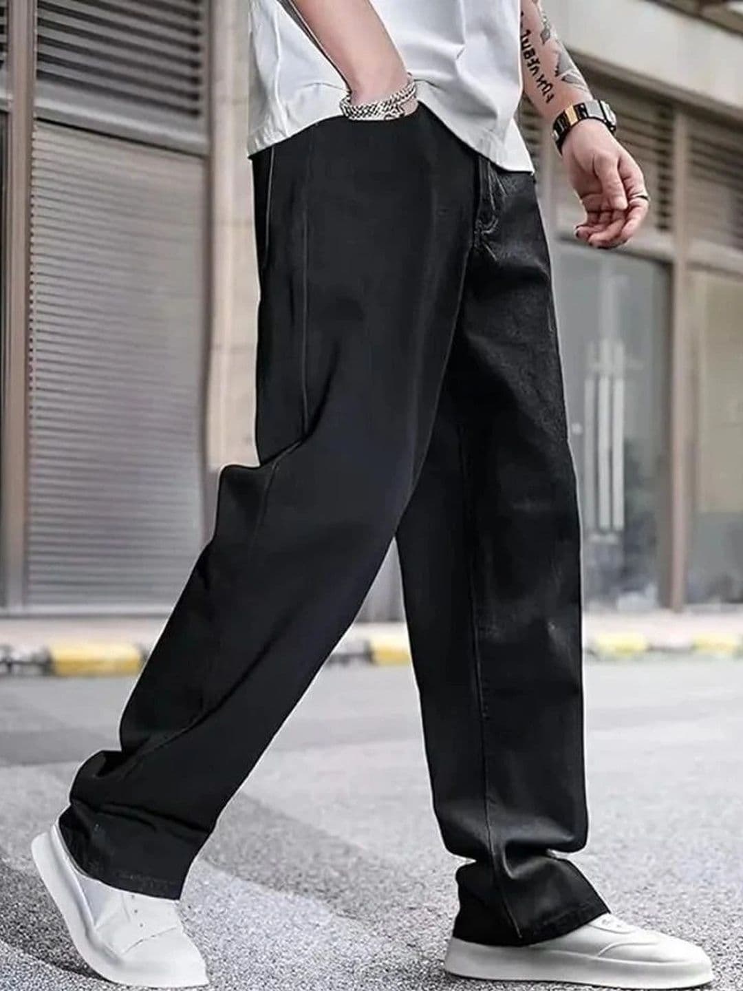 UNIFAV FASHION Men Boyfriend Fit High-Rise Jeans thumbnail 5
