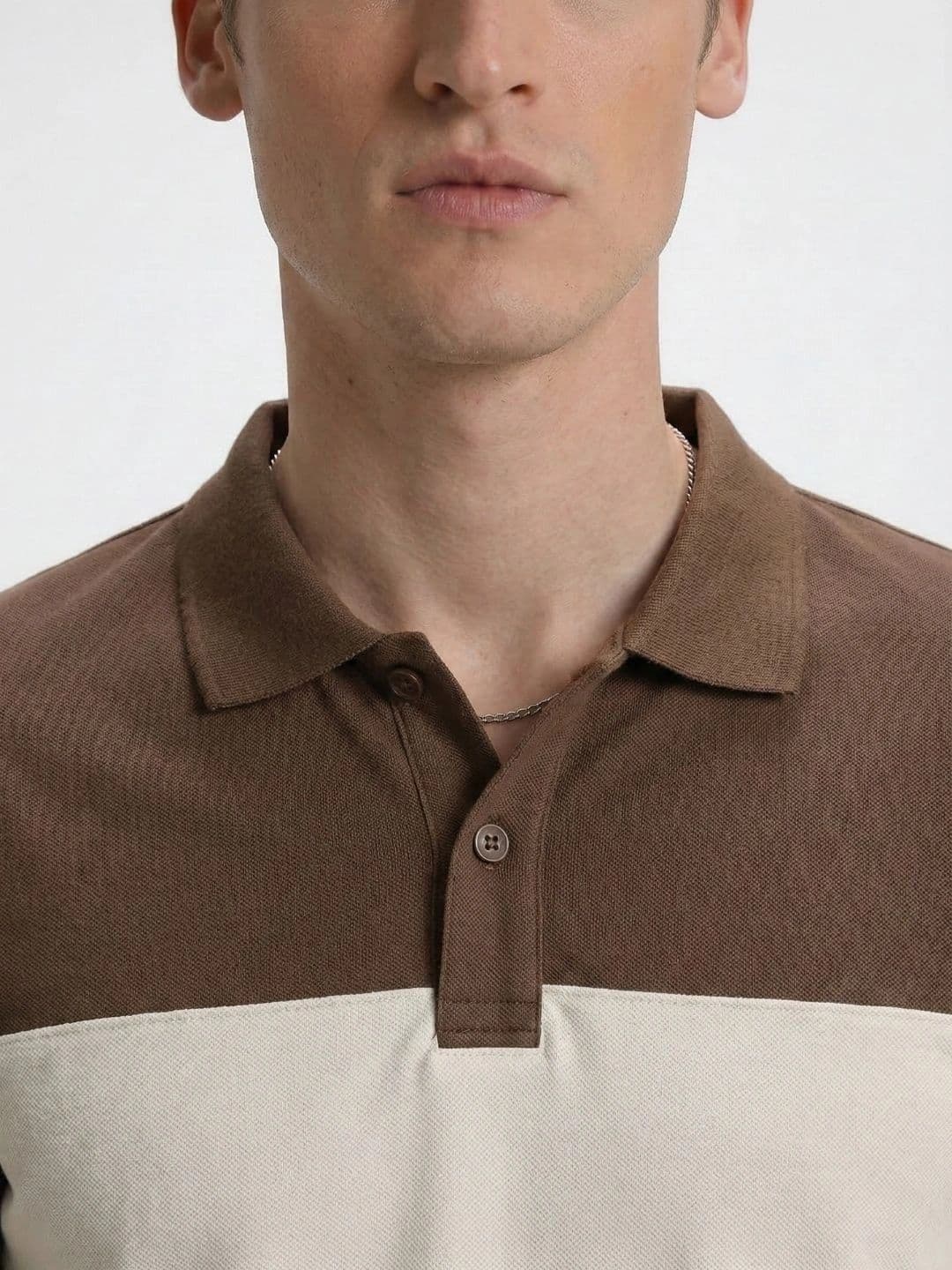 Kook N Keech Men Colourblocked Polo Collar T-shirt thumbnail 3