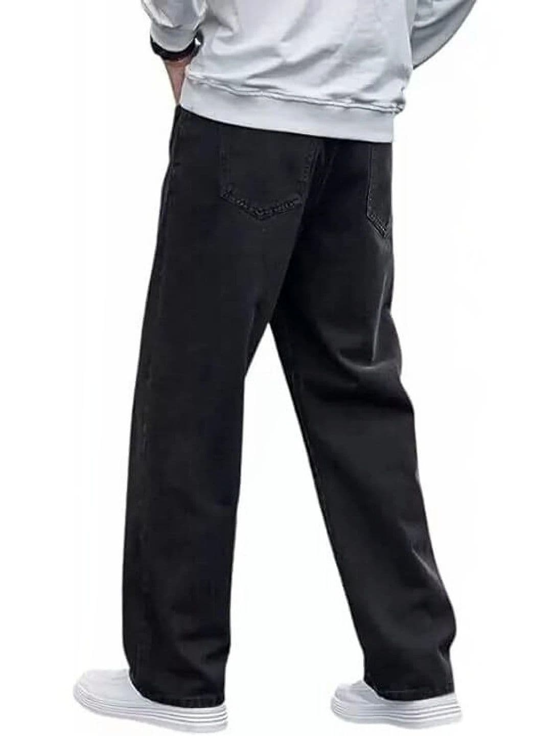 UNIFAV FASHION Men Boyfriend Fit High-Rise Jeans thumbnail 2