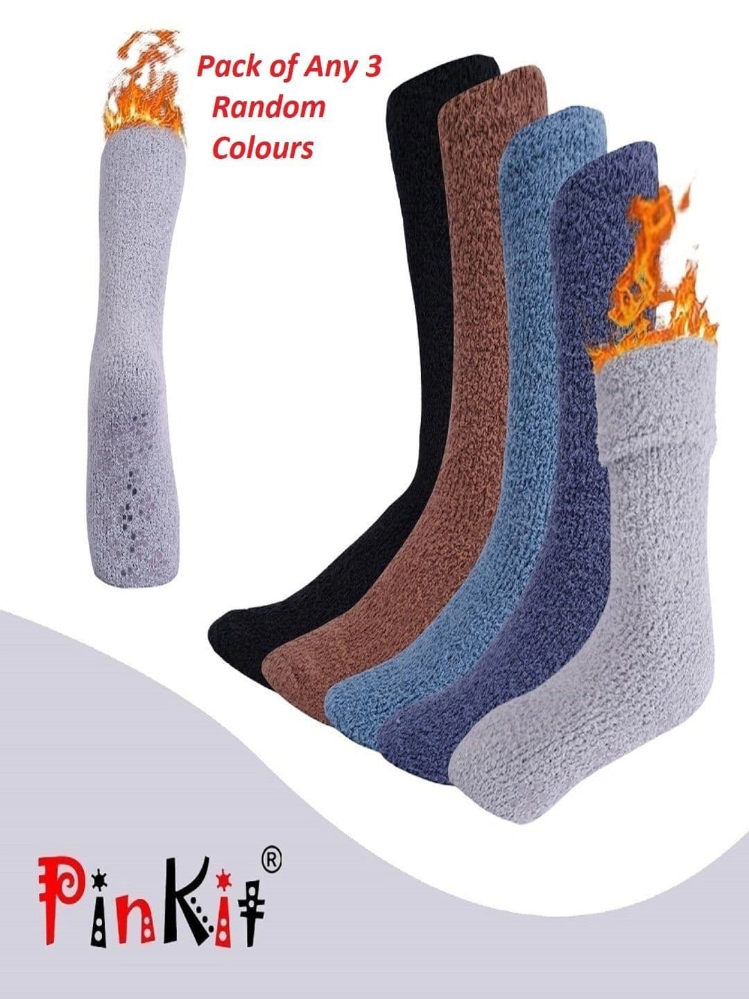 PinKit Men Pack of 3 Assorted Calf Length Socks - view 1