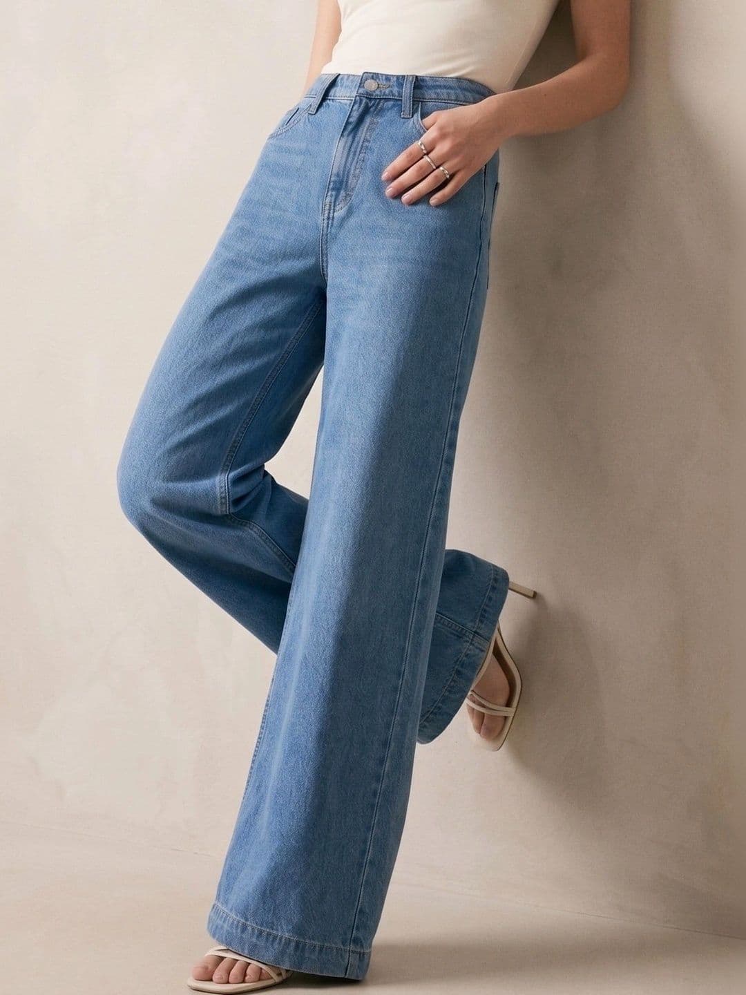 Outzidr Women Relaxed Fit Mid-Rise Jeans - view 1