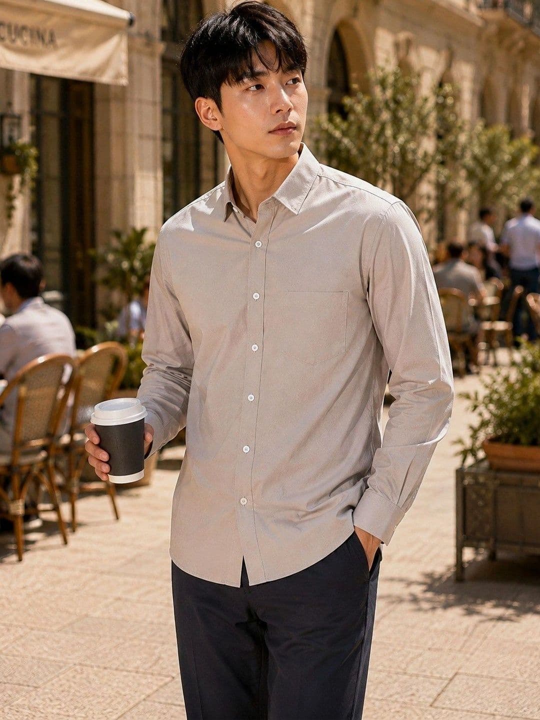 BAESD Men Premium Slim Fit Casual Shirt thumbnail 5