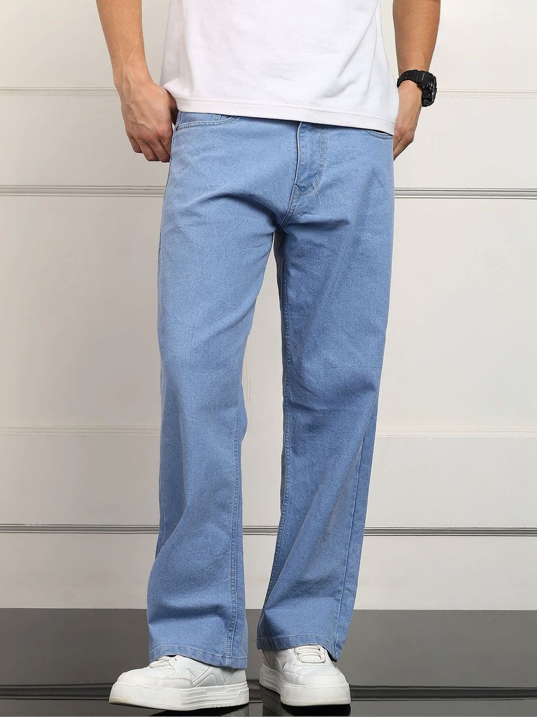 UNIFAV FASHION Men Boyfriend Fit Mid-Rise Denim Jeans - view 1