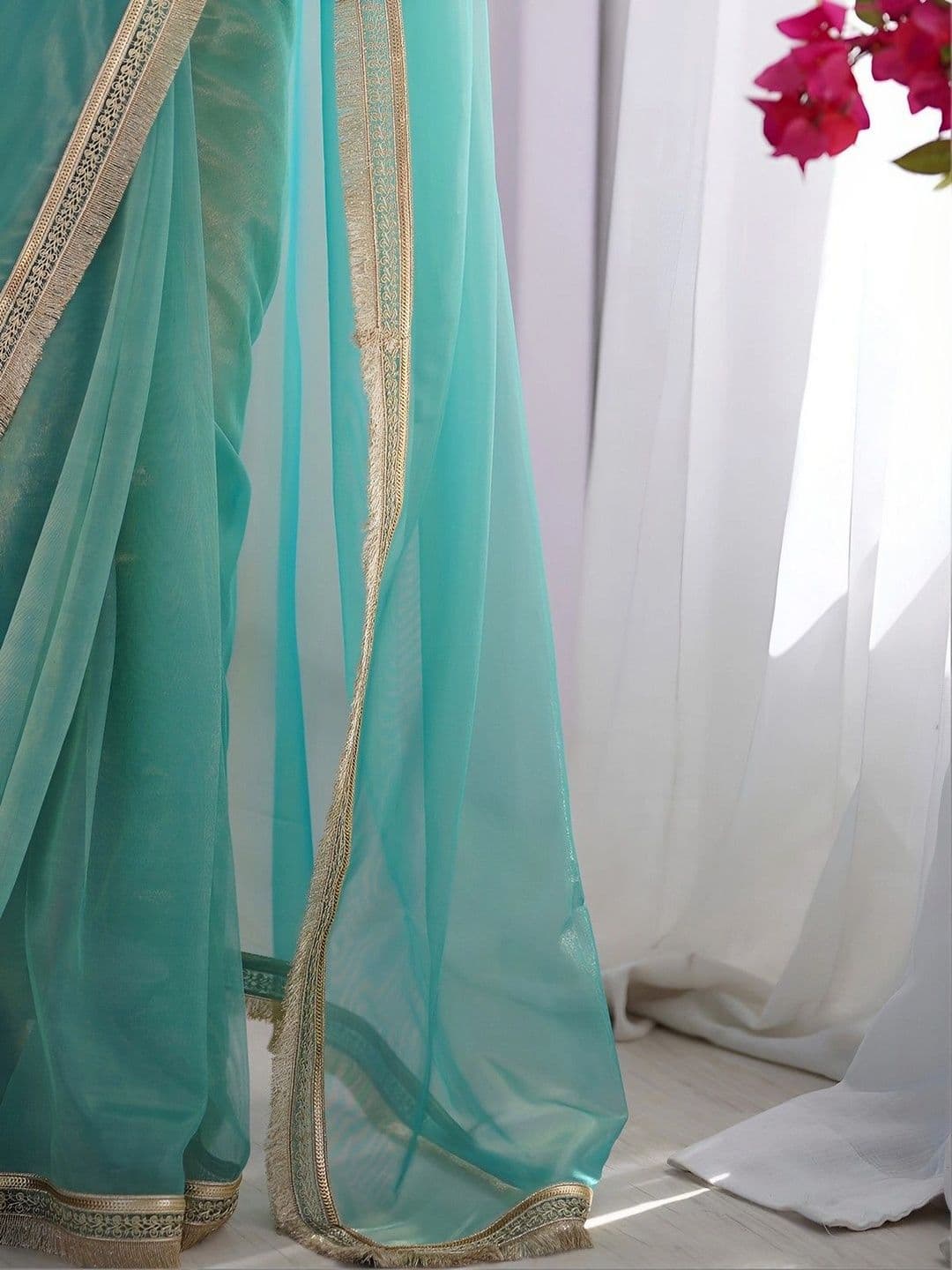 all about you Net Saree thumbnail 6