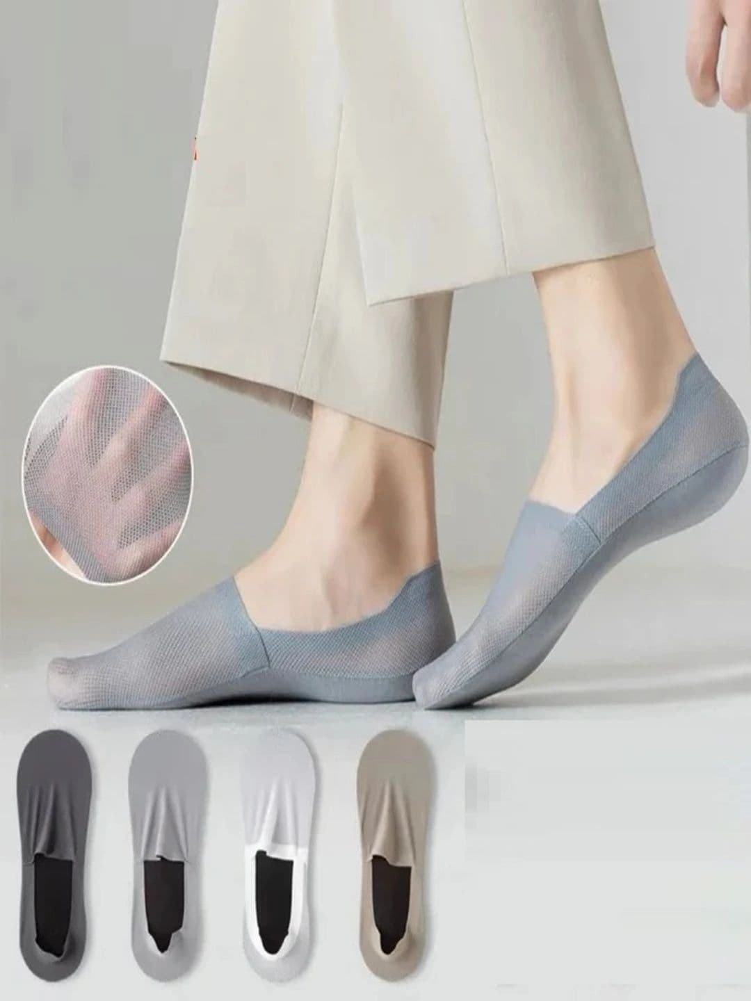 PinKit Men Pack of 5 Assorted Shoe Liners Socks - view 1