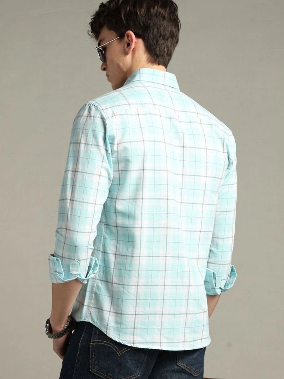 BLUEISLAND Men Comfort Checked Casual Shirt thumbnail 6