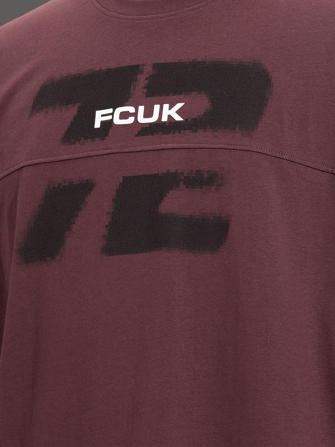 FCUK Oversized Typography Printed Pure Cotton T-shirt thumbnail 4