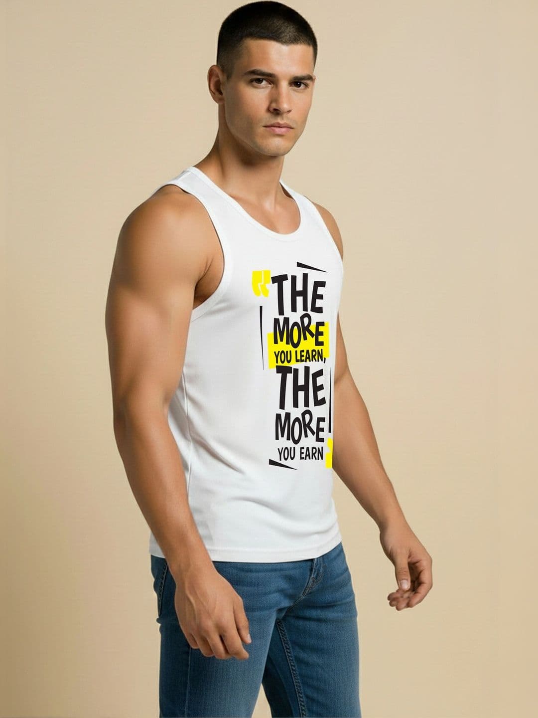 SKY HARBOAR Men Typography 2 Printed T-shirt thumbnail 3