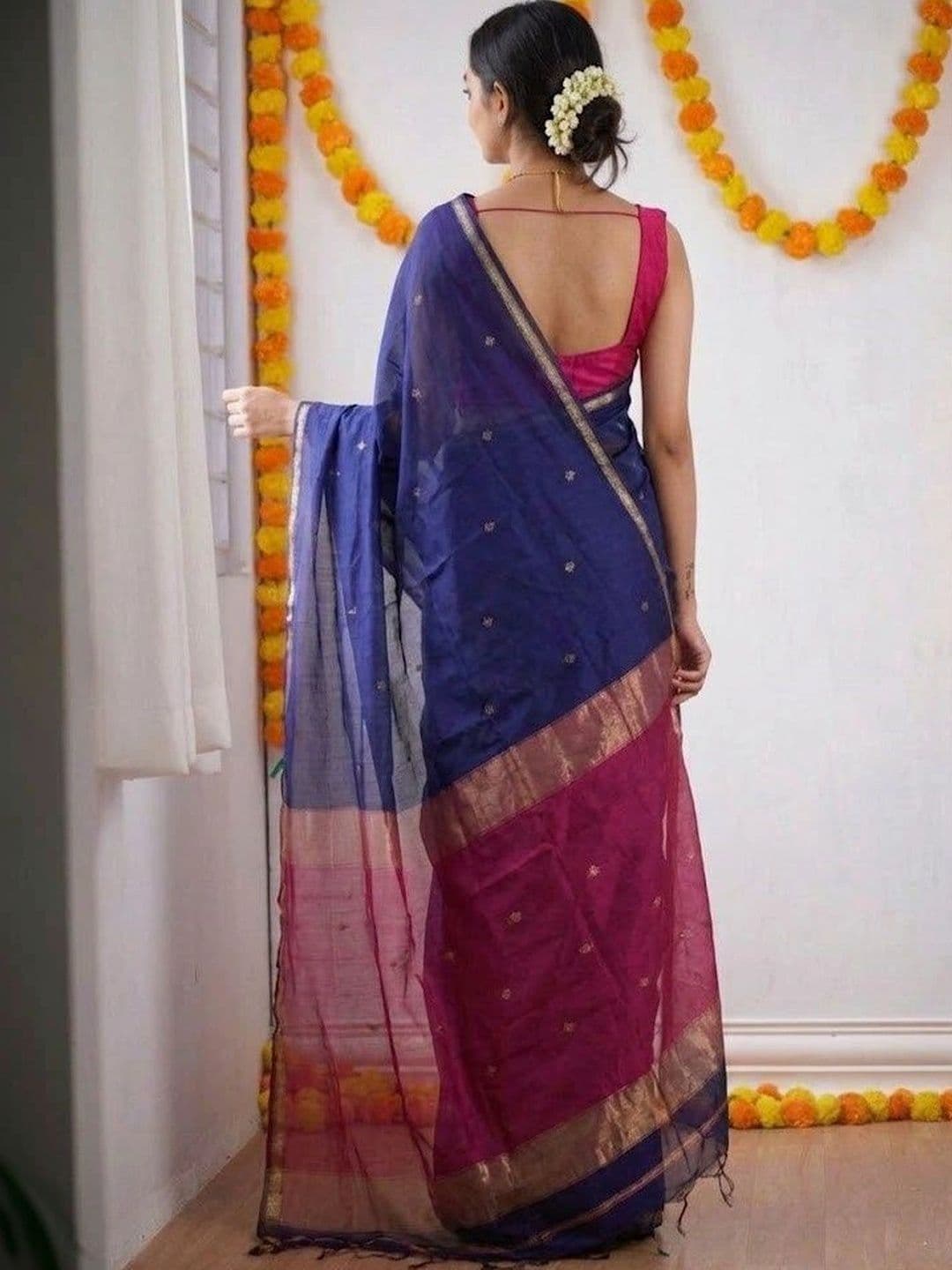 MITAL ENTERPRISE Zari Art Silk Saree thumbnail 6