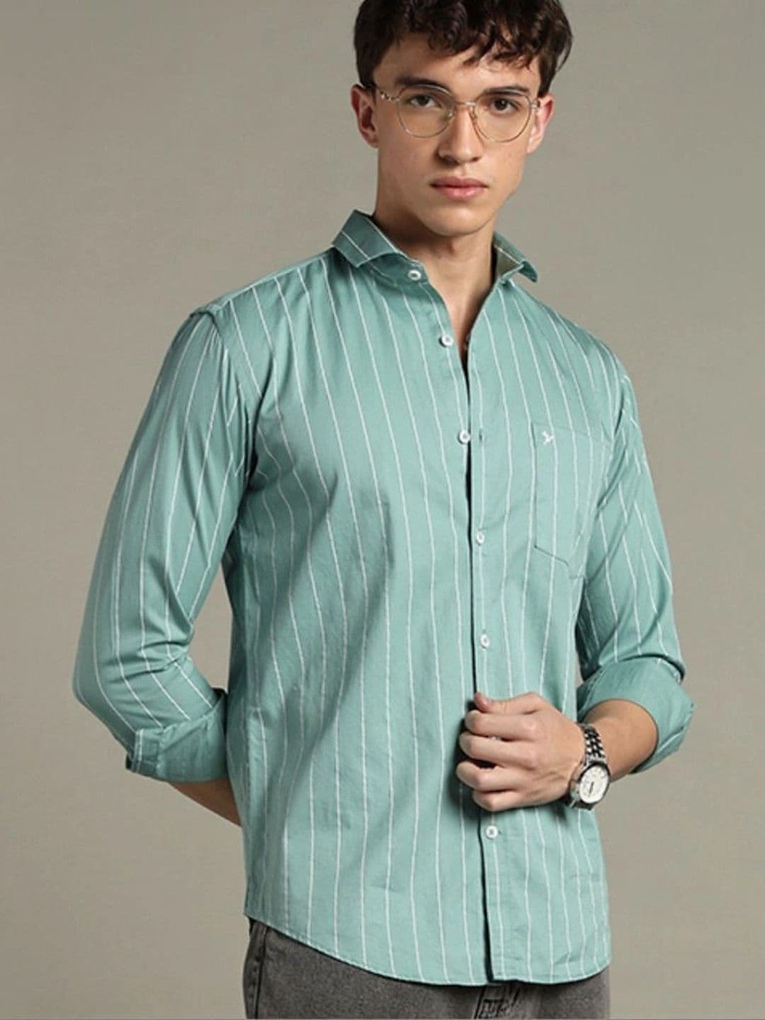 BLUEISLAND Men Comfort Striped Casual Shirt thumbnail 4