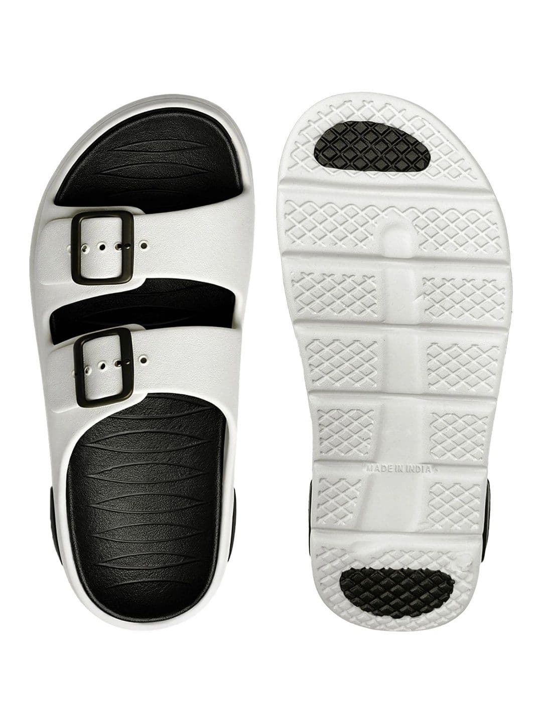 Bruton Men's Grey Adjustable Buckle Strap Slip-On Clogs thumbnail 3