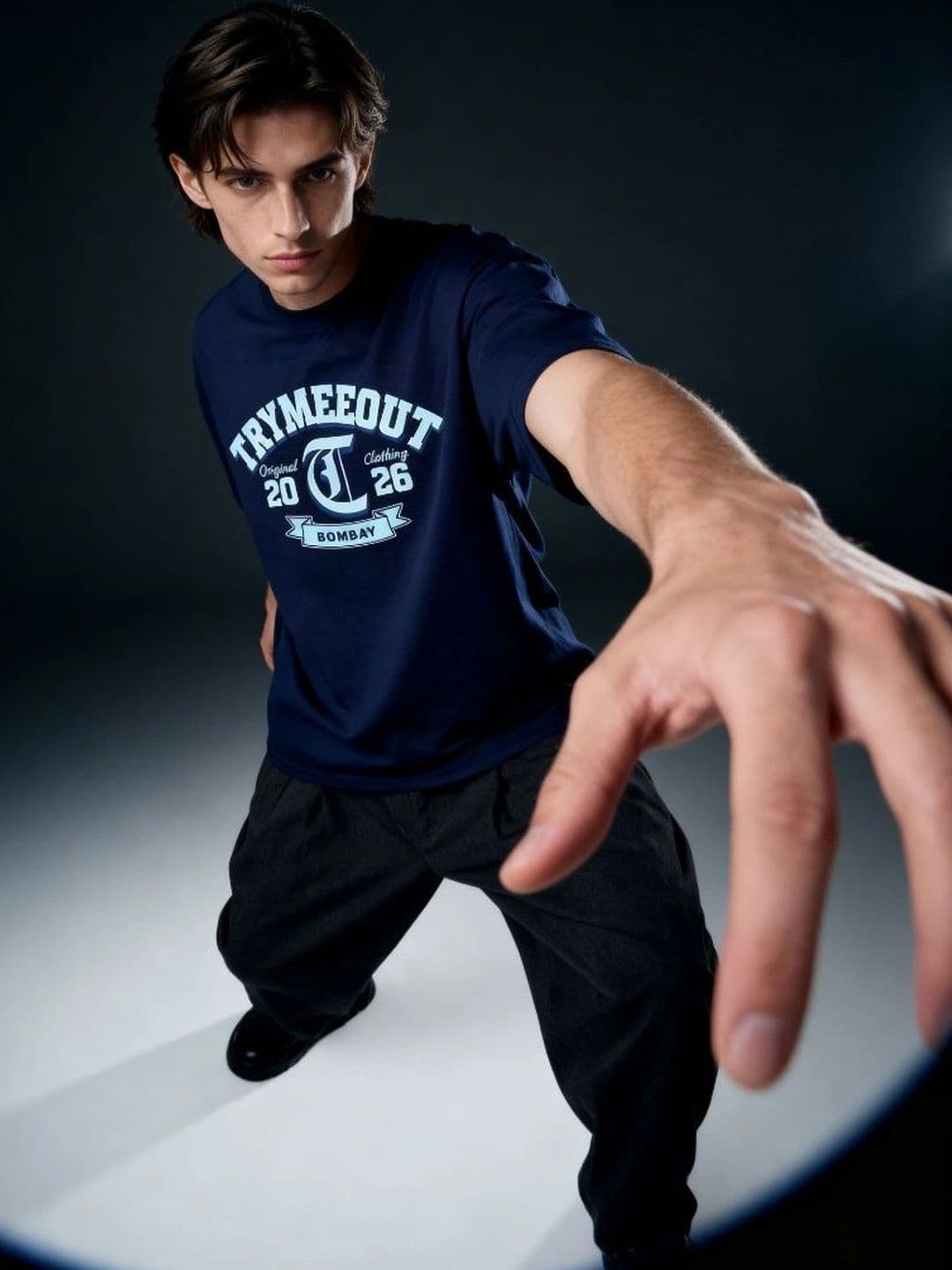 TRYMEEOUT Unisex Typography Printed T-shirt thumbnail 3