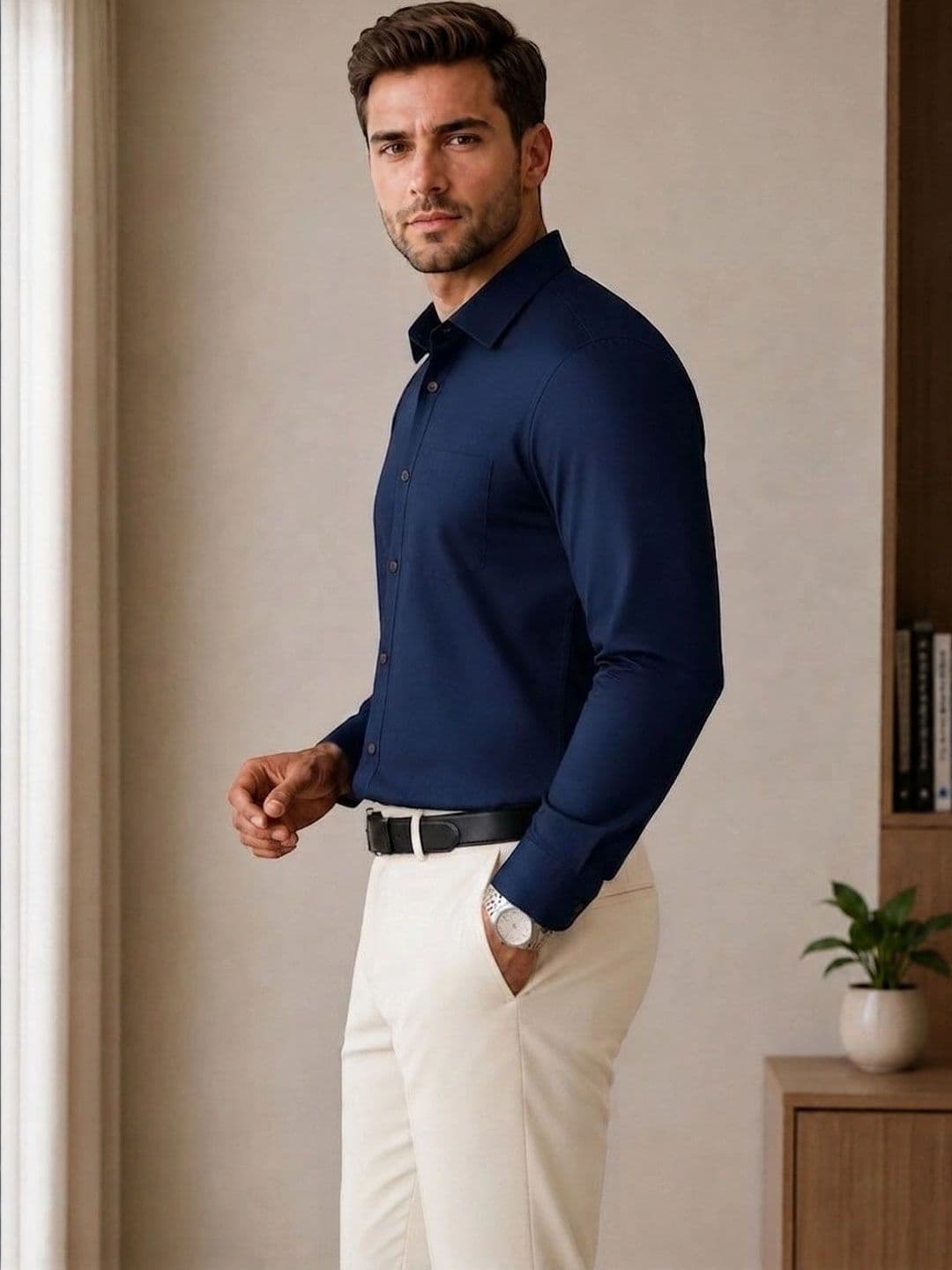 Oomph! Men Classic Formal Shirt thumbnail 2