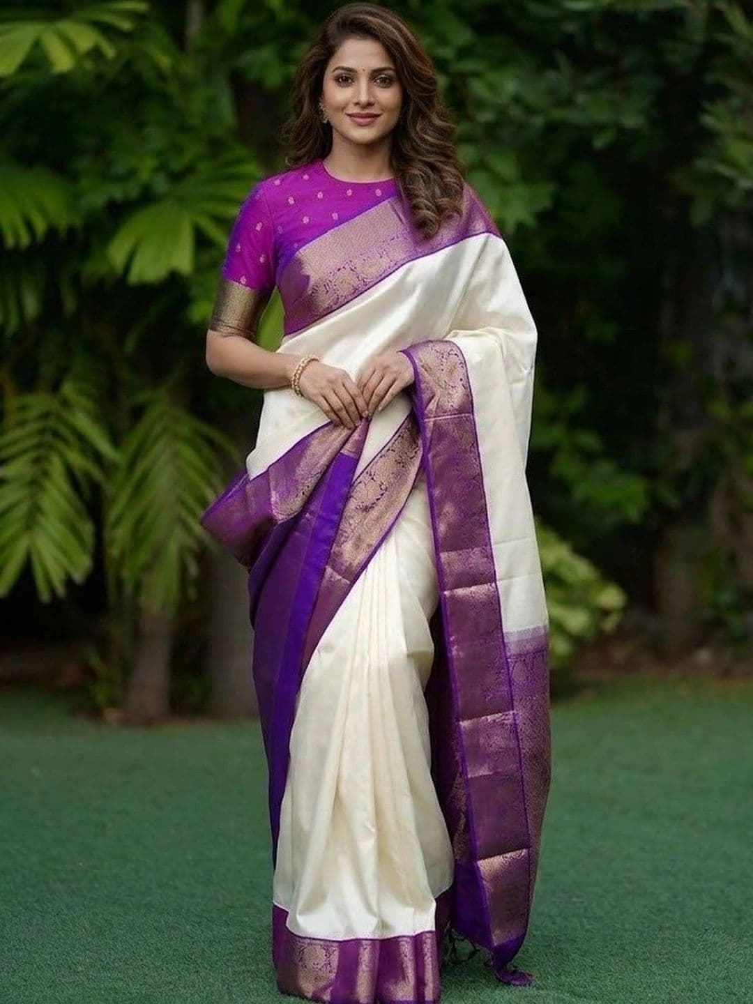 MITAL ENTERPRISE Women Woven Design Zari Art Silk Saree - view 1