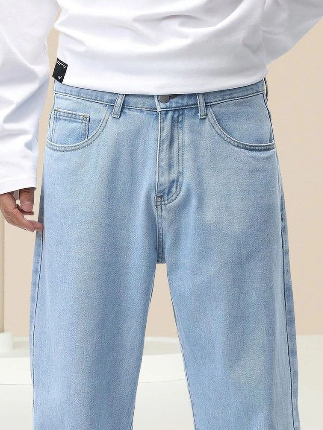 UNIFAV FASHION Men Straight Fit Mid-Rise Jeans thumbnail 3