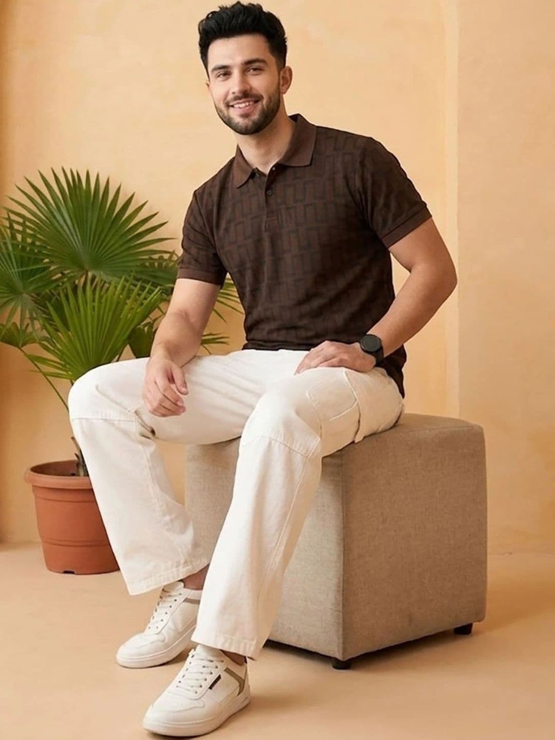 Kook N Keech Men Printed Polo Collar T-shirt thumbnail 4