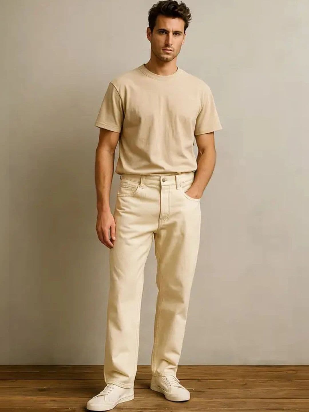 UNIFAV FASHION Men Straight Fit Mid-Rise Jeans thumbnail 3
