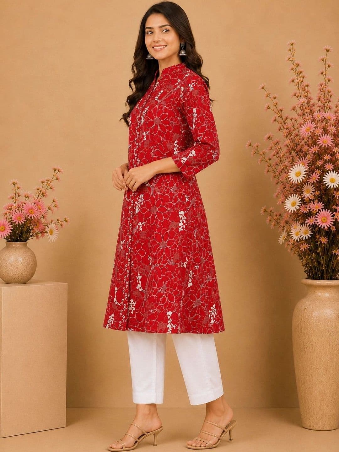 Araaha Women Floral Printed Floral Kurta thumbnail 5