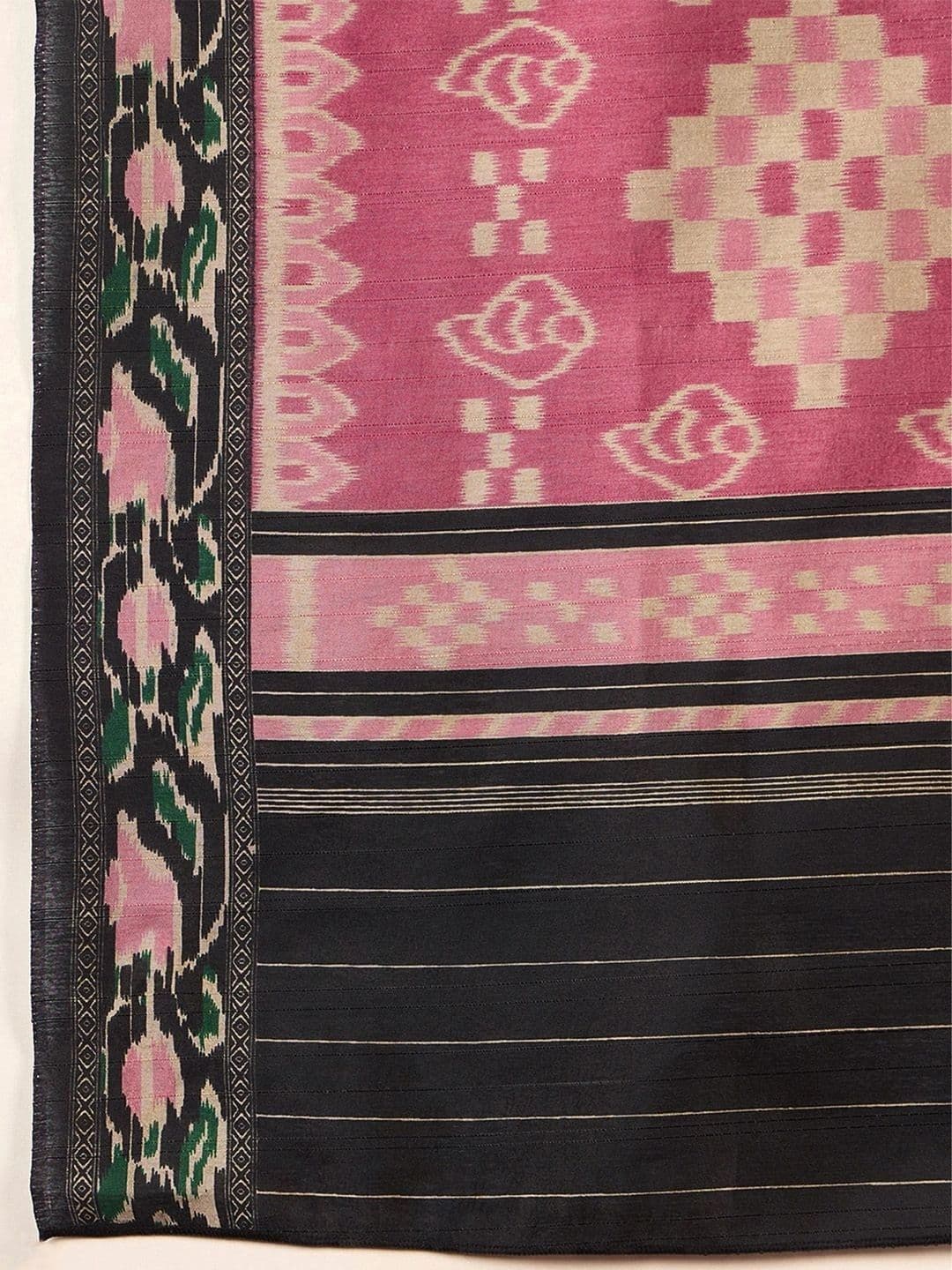 Anouk Ethnic Motifs Silk Blend Designer Ikat Saree thumbnail 7
