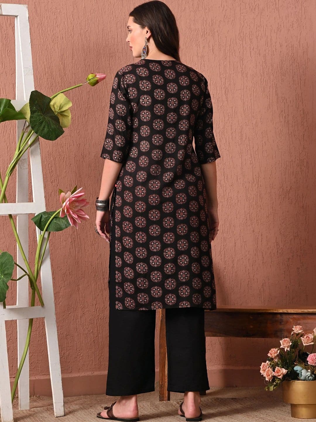 Sangria Women Ethnic Motifs Printed Indie Prints Kurta thumbnail 4