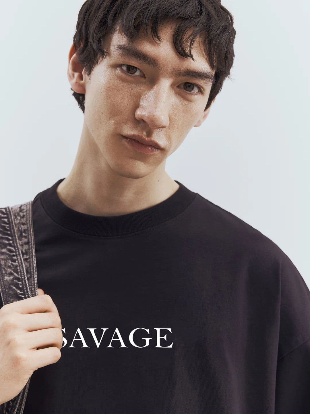 Moda rapido X TOGS & TERRE Men Typography Printed Drop-Shoulder Sleeves Organic Cotton Blend T-shirt thumbnail 4