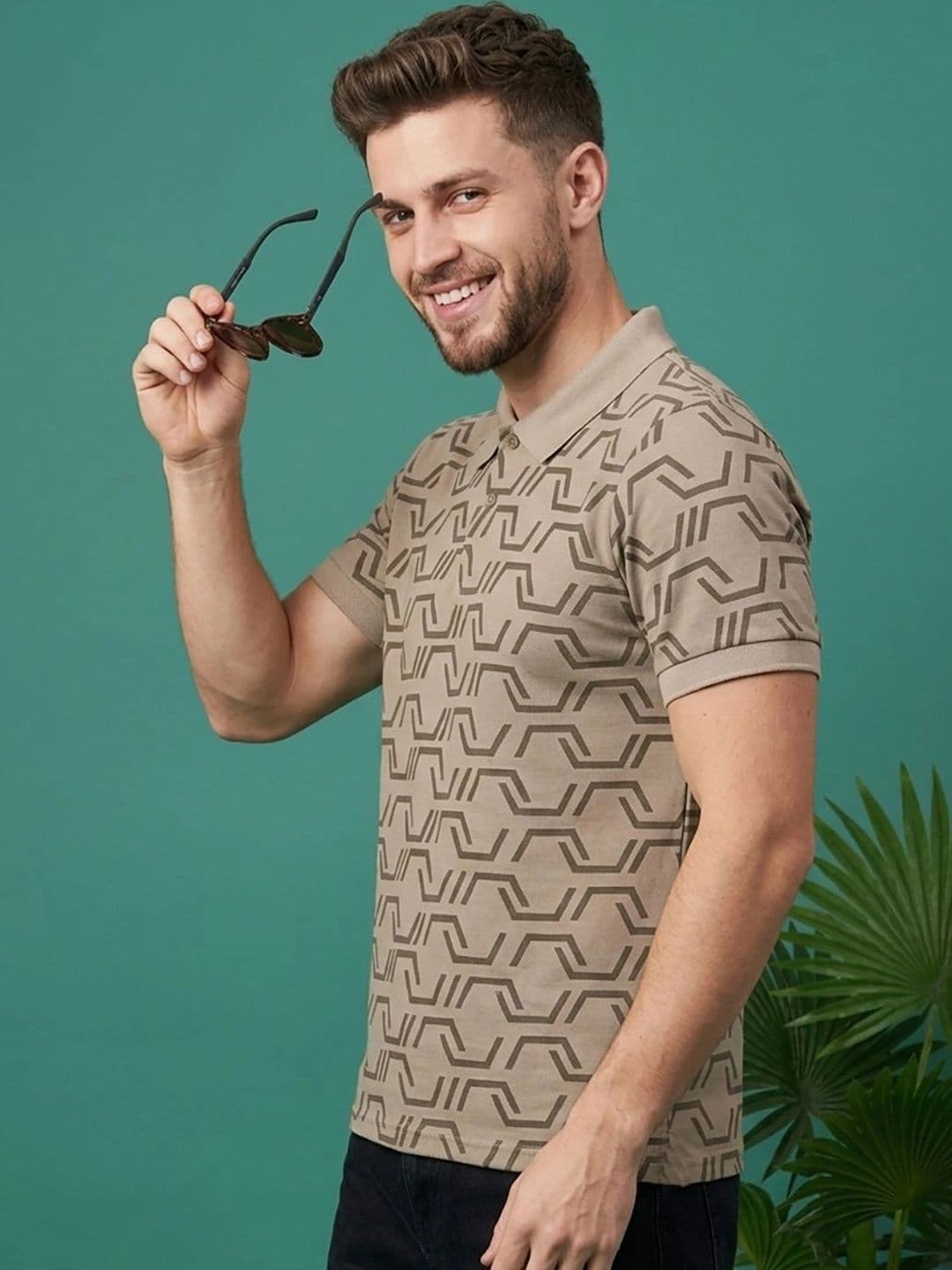 Kook N Keech Men Printed Polo Collar T-shirt thumbnail 3