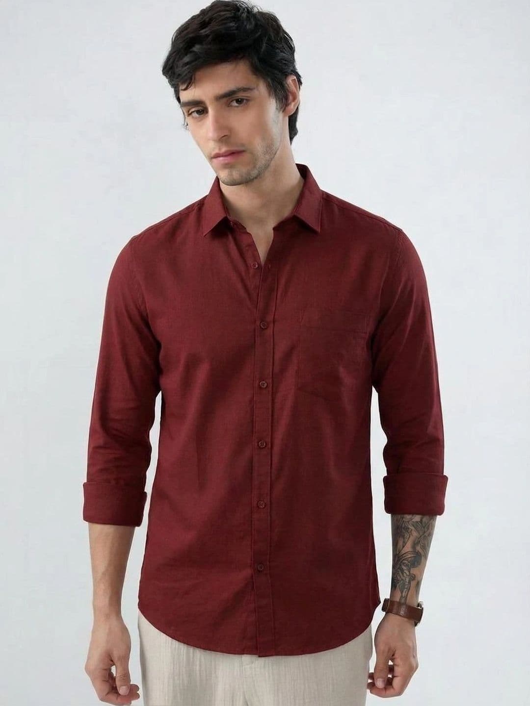 NEW-18 Men Standard Casual Shirt thumbnail 3