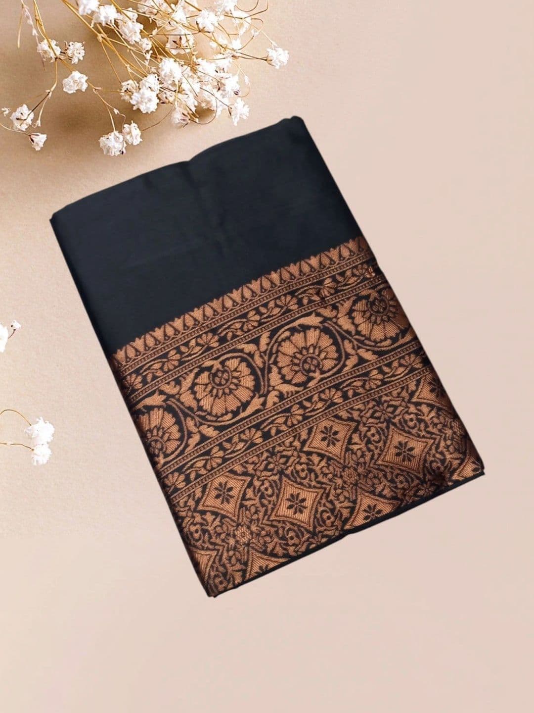 MARUTI VASTRAM Woven Design Zari Art Silk Banarasi Saree thumbnail 2