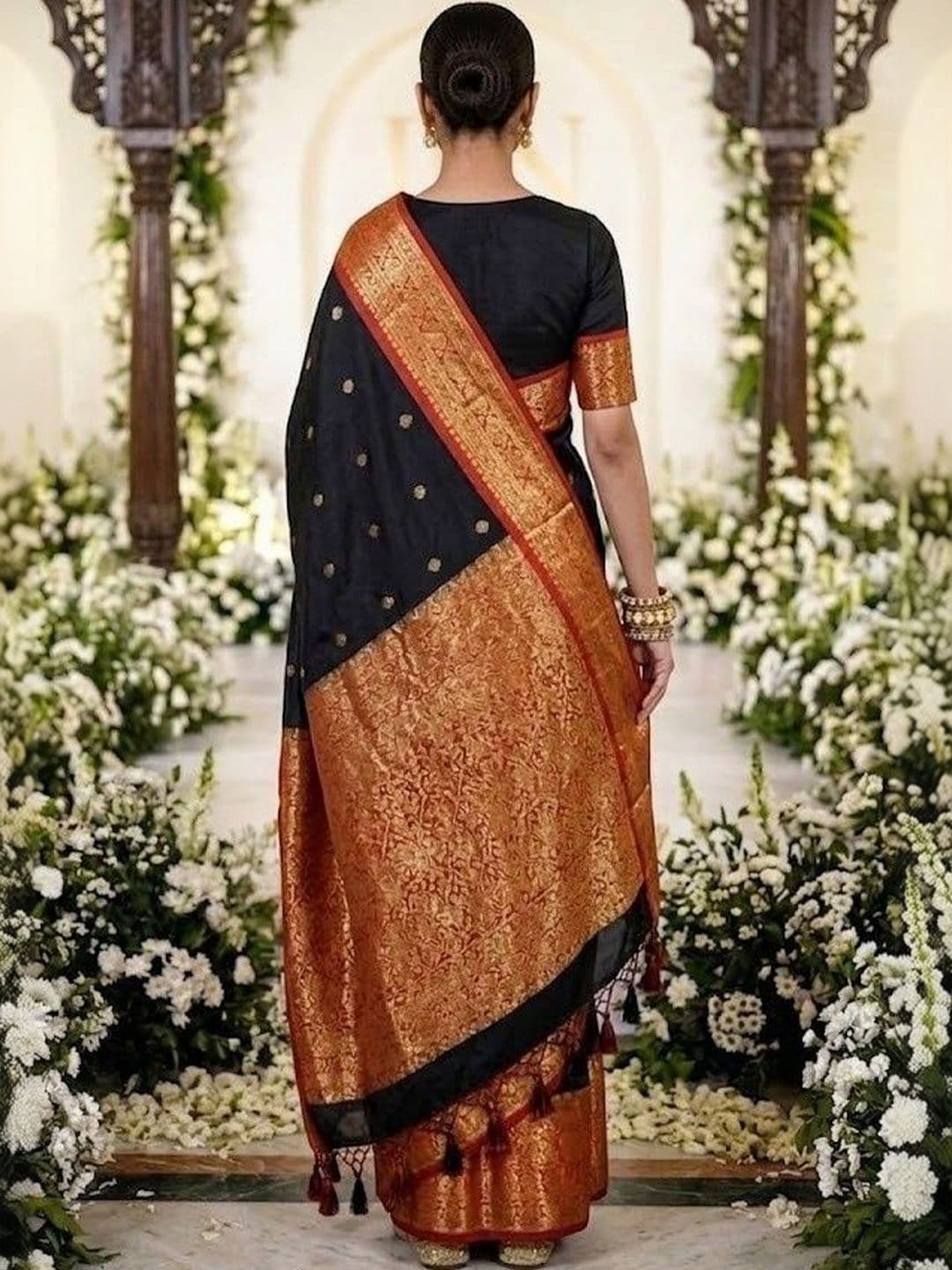 MITAL ENTERPRISE Zari Art Silk Saree thumbnail 4