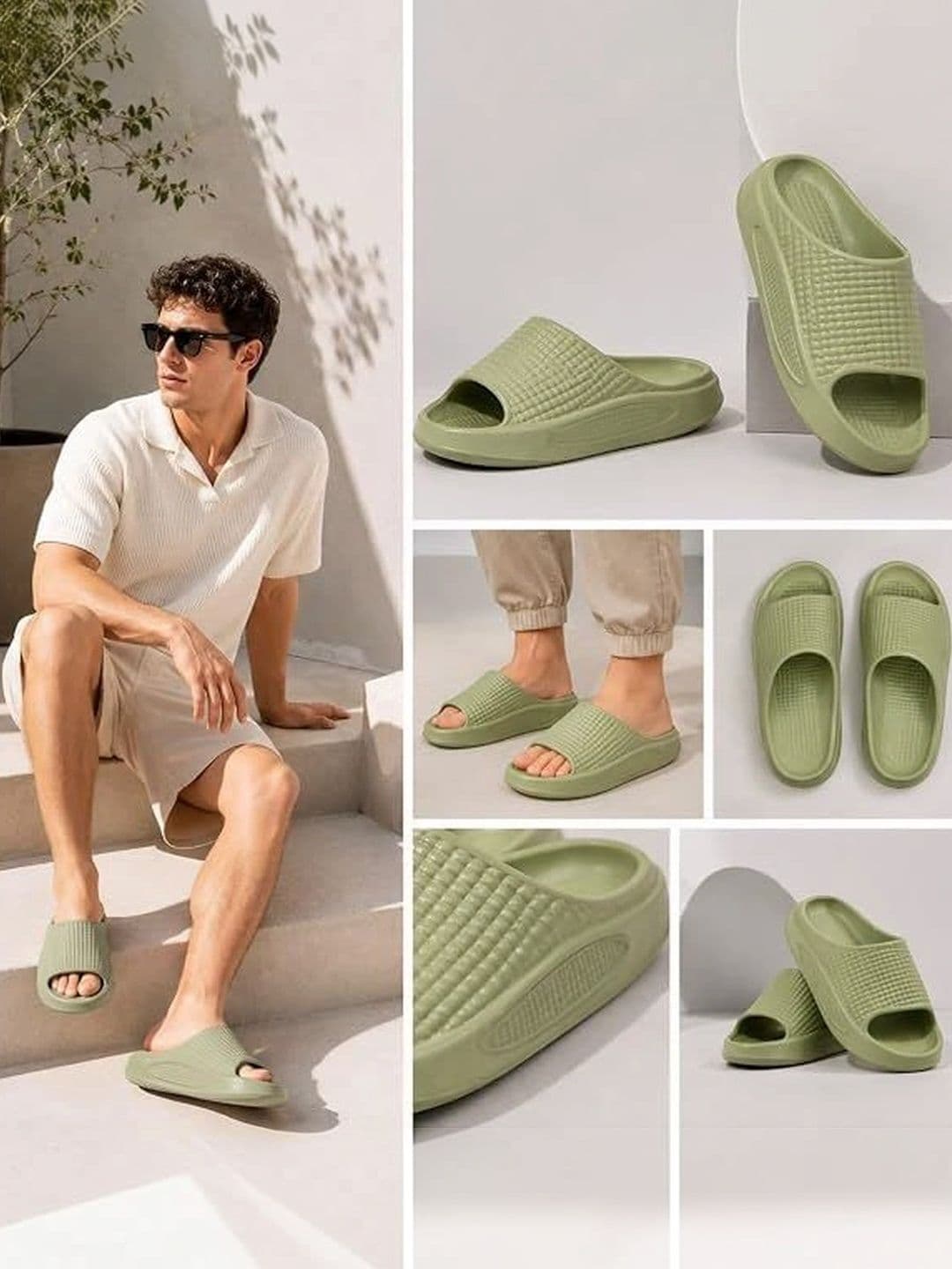 SHOP 24 CARE Men Rubber Sliders thumbnail 3
