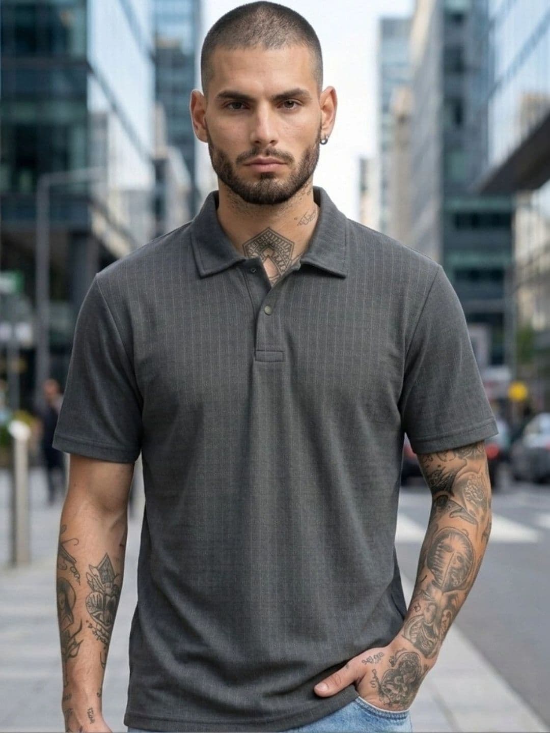 Kook N Keech Men Polo Collar T-shirt - view 1