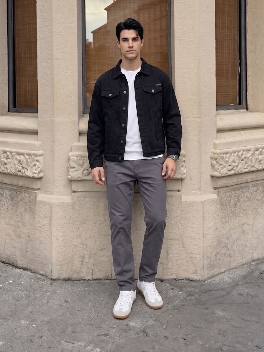 Suo Men Denim Jacket - view 1