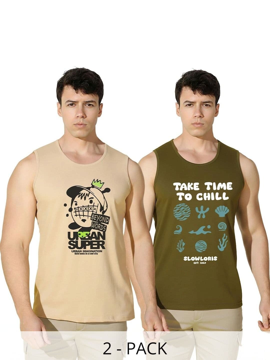 SLOWLORIS Men 2 Printed T-shirt - view 1