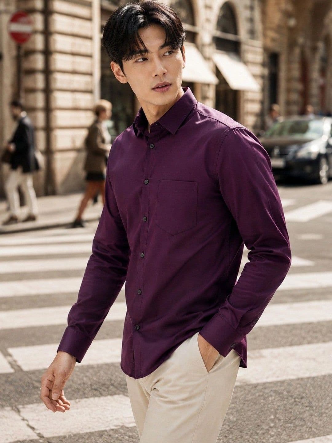 BAESD Men Premium Slim Fit Casual Shirt thumbnail 5