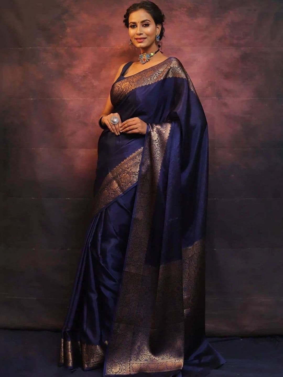 House Of Nazakat Woven Design Zari Art Silk Banarasi Saree - view 1