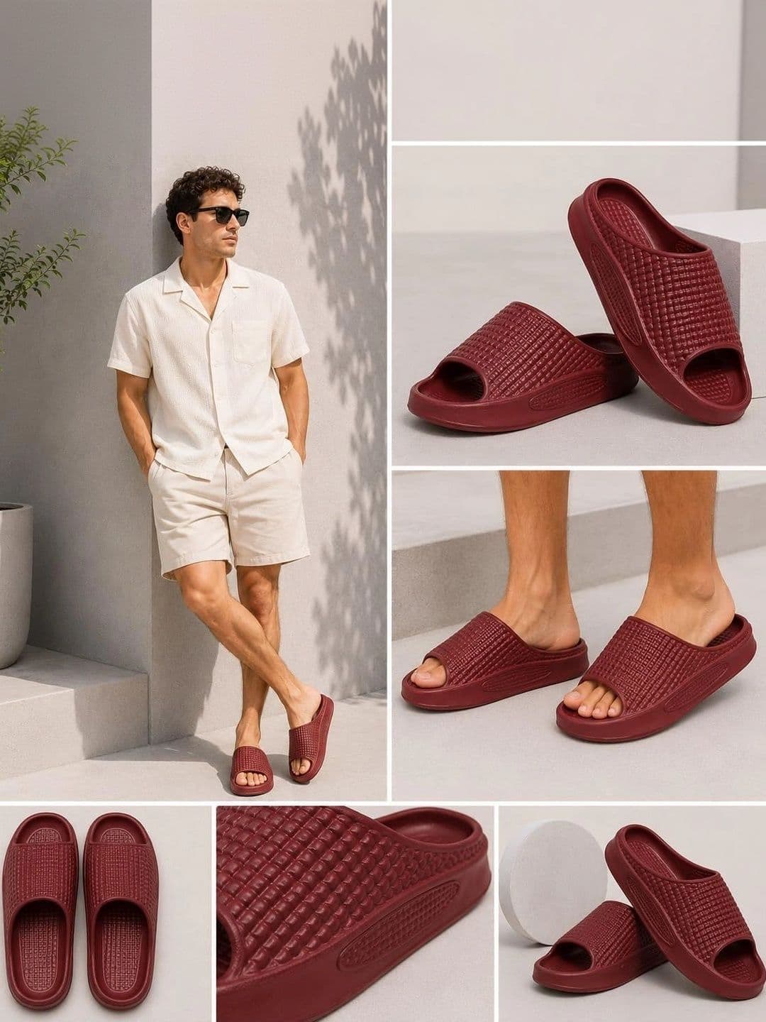 ORGAVO Men Rubber Sliders thumbnail 3