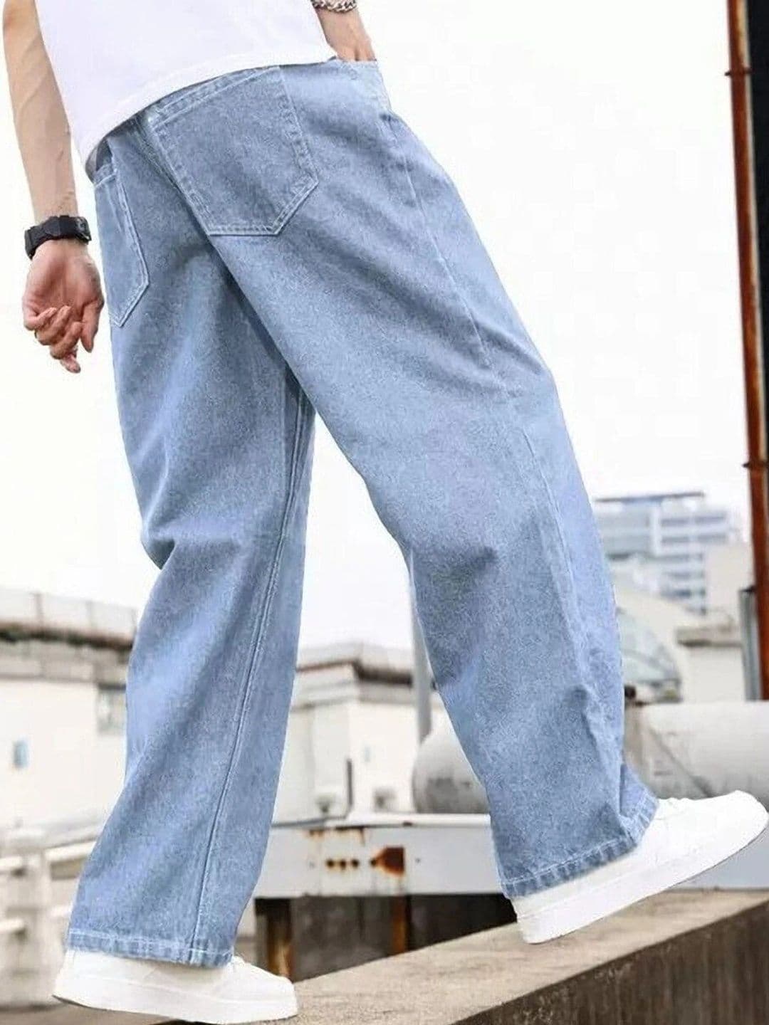 UNIFAV FASHION Men Boyfriend Fit Mid-Rise Jeans thumbnail 3