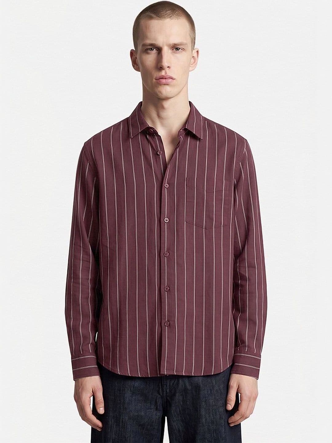 Snitch Men Striped Casual Shirt thumbnail 7