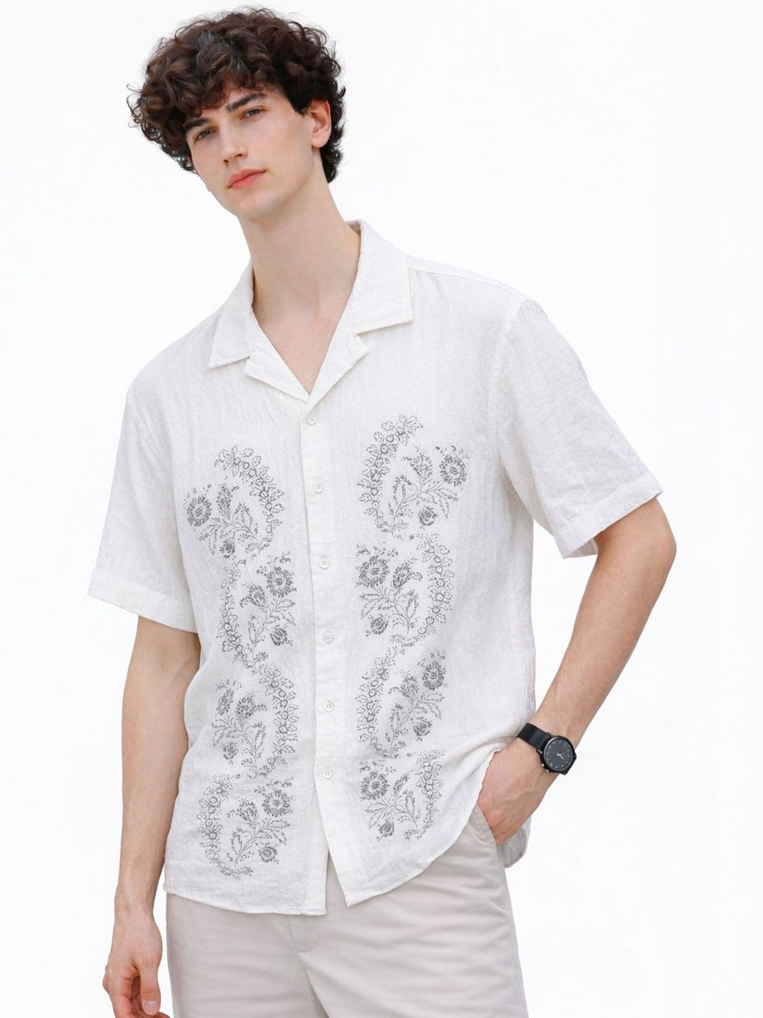 Mast & Harbour Men Relaxed Floral Printed Casual Shirt - view 1