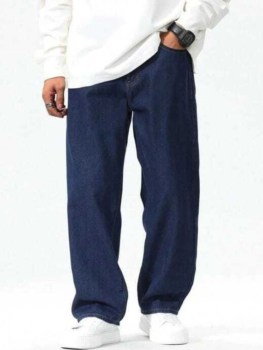 UNIFAV FASHION Men Boyfriend Fit Mid-Rise Jeans thumbnail 4