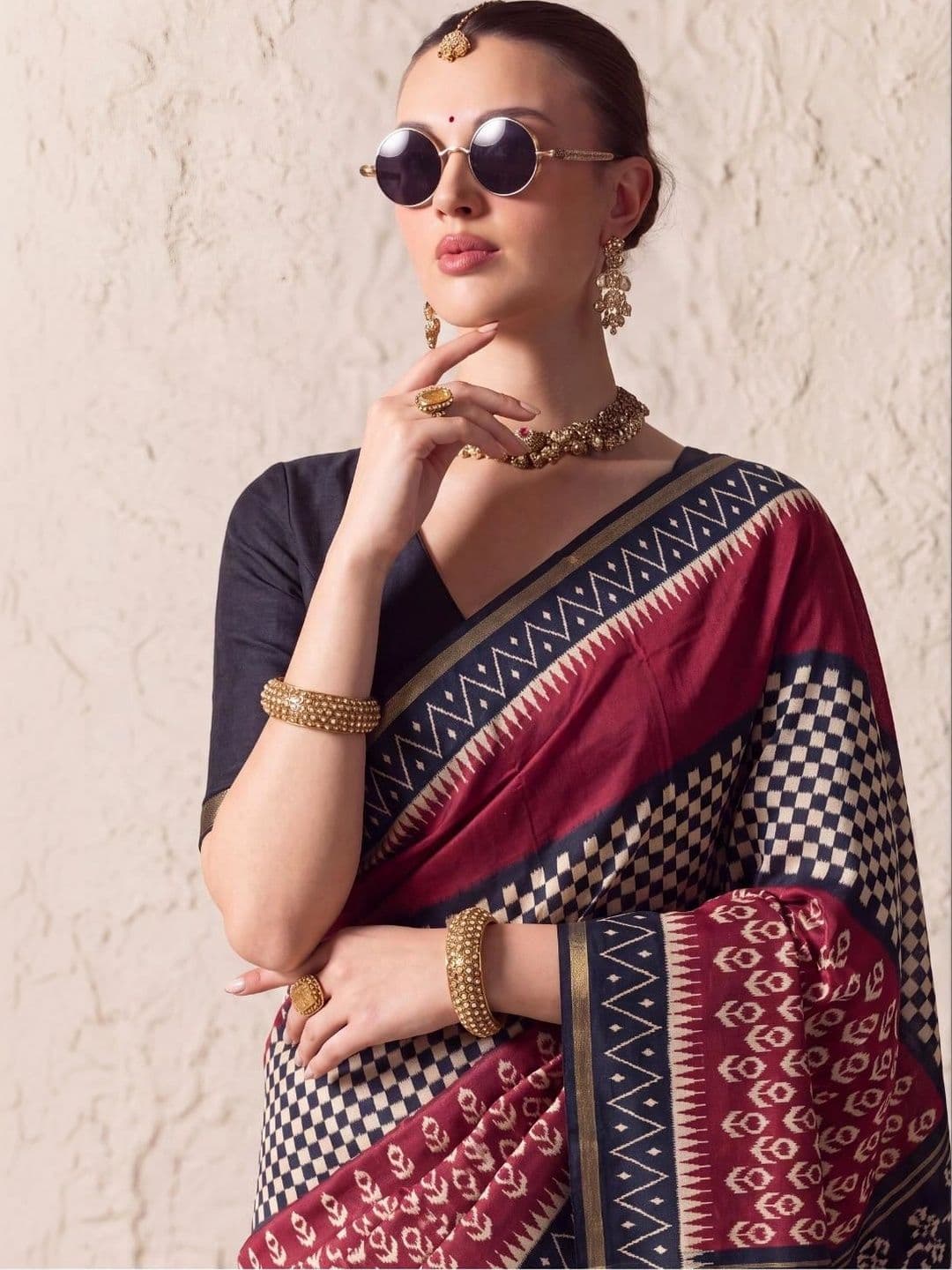 KRISHREE Embellished Silk Cotton Saree thumbnail 3