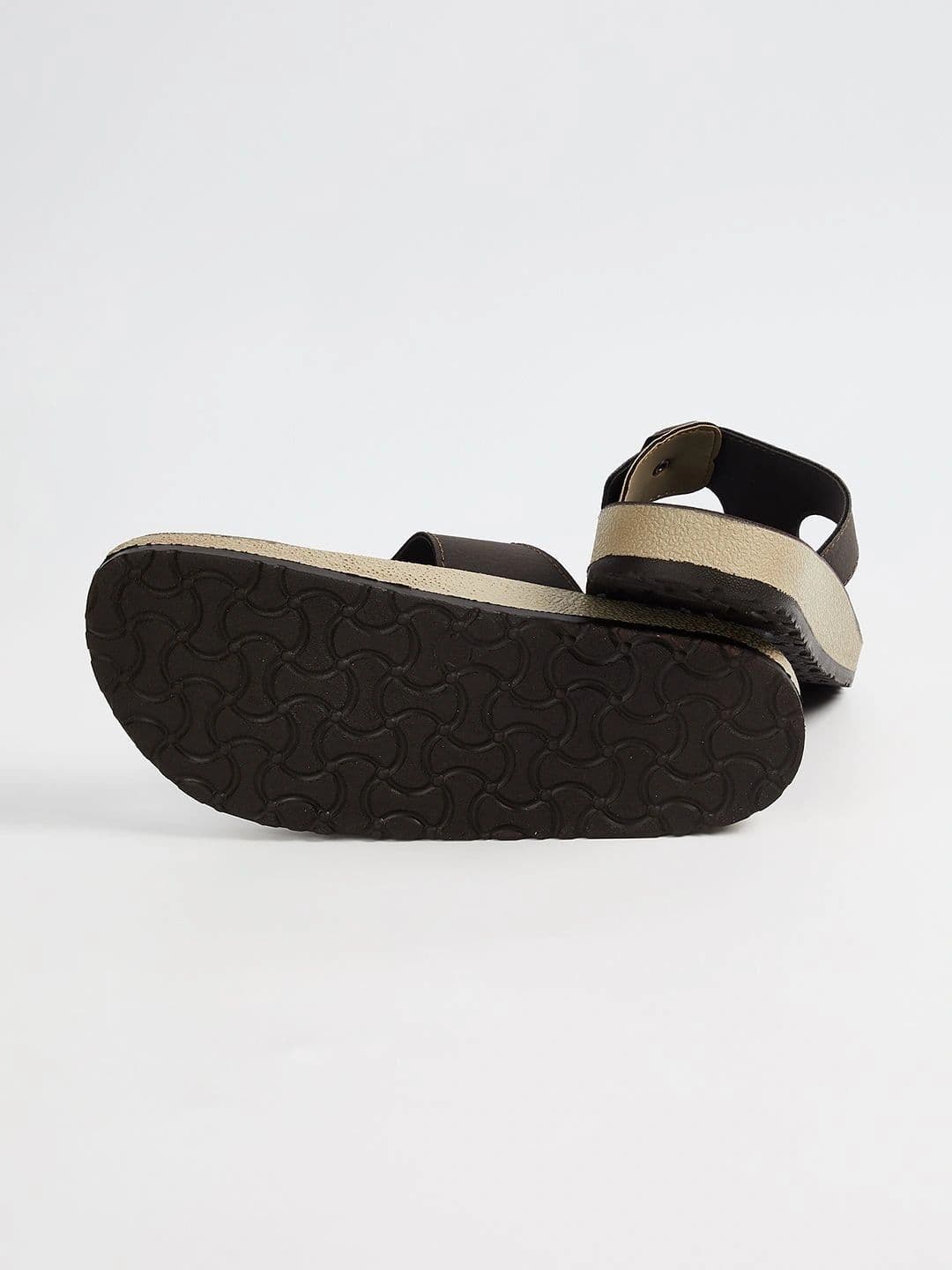 max Men Colourblock T-strap Sandals Sandals thumbnail 4