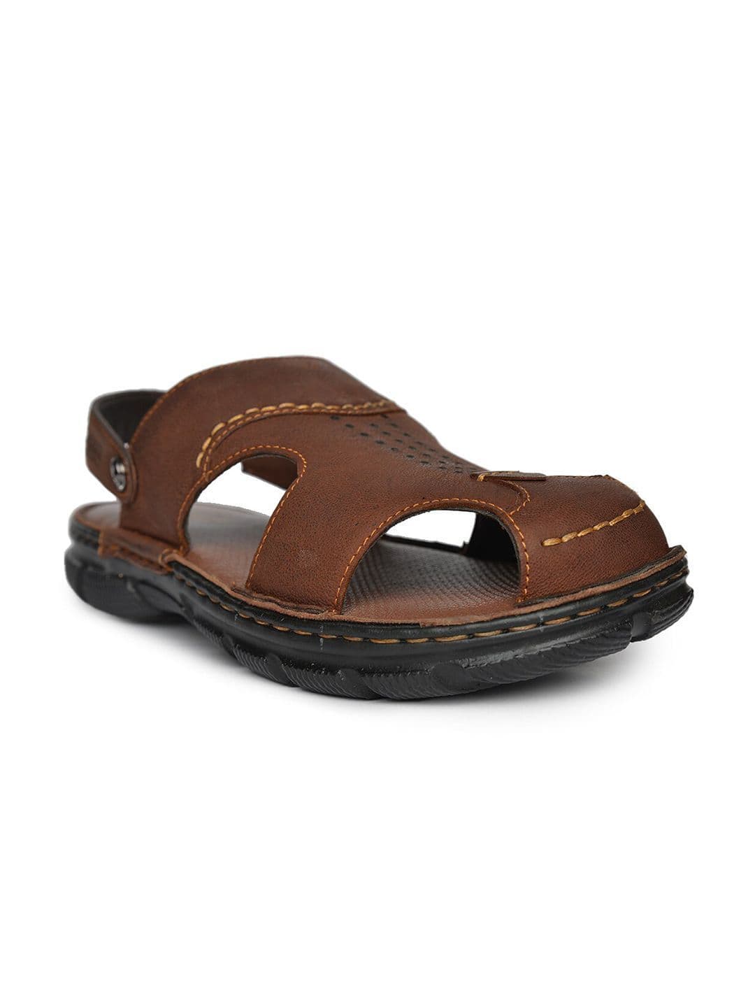 Buckaroo Men Berko Textured Leather Comfort Sandals thumbnail 5