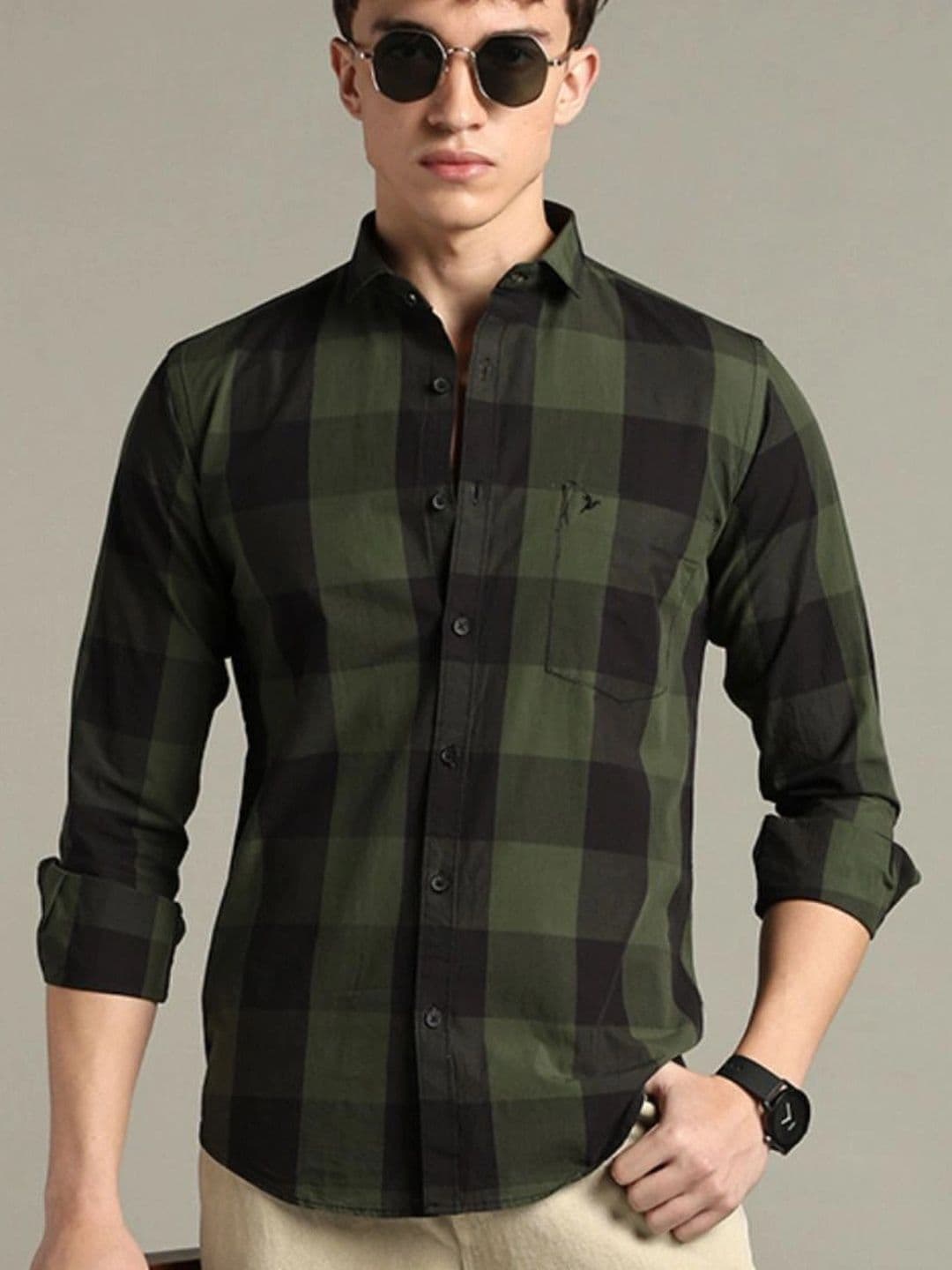 BLUEISLAND Men Comfort Buffalo Checks Checked Casual Shirt - view 1