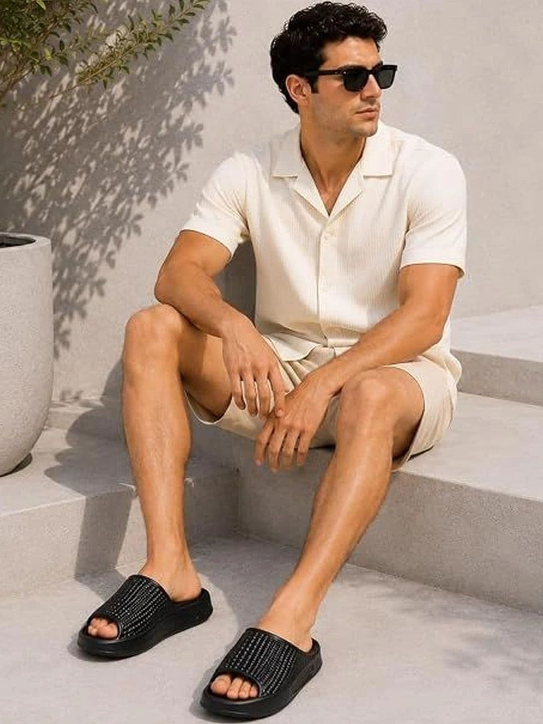 ORGAVO Men Rubber Sliders - view 1