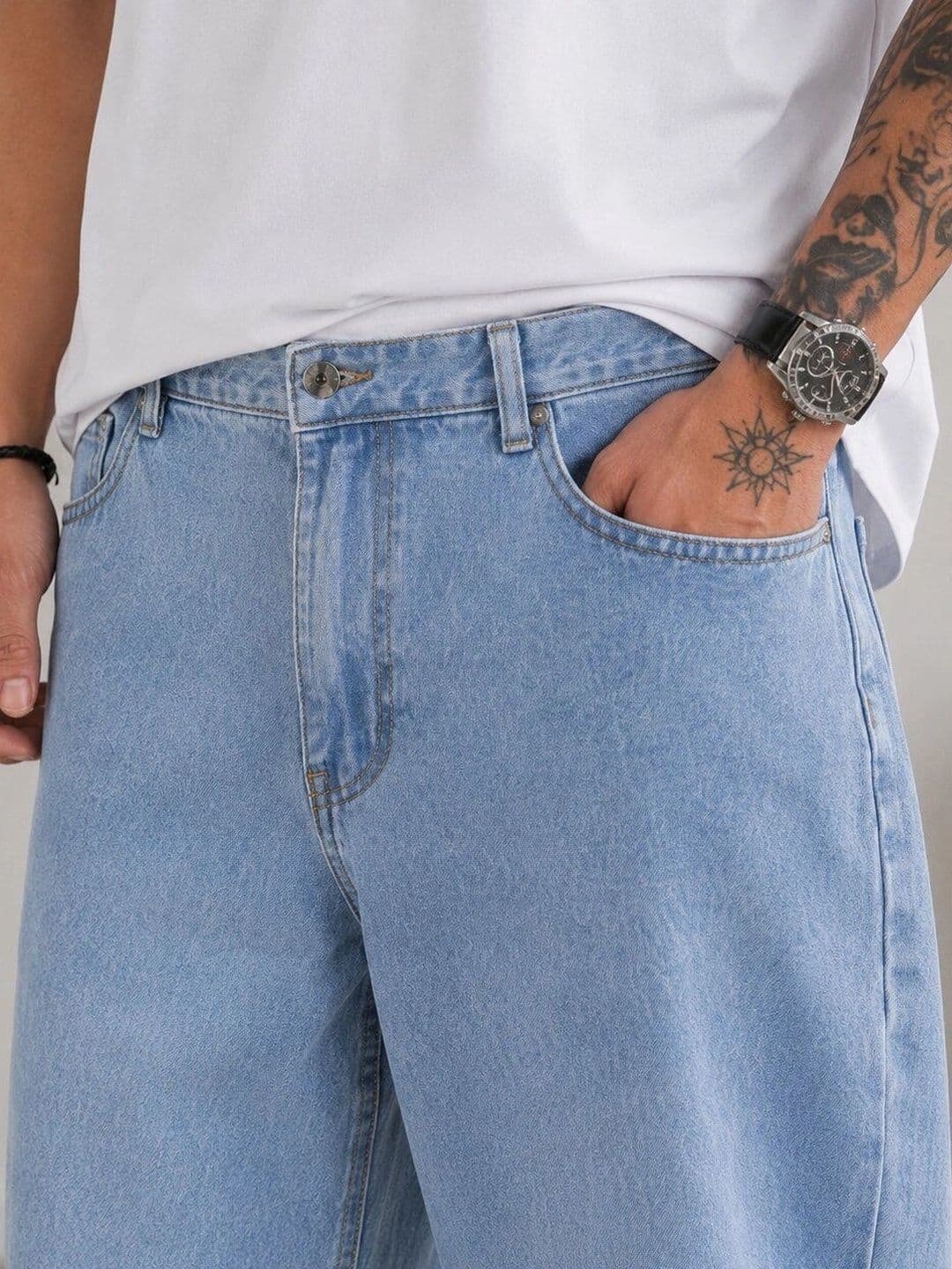 HIGH DENIM Men Straight Fit Mid-Rise Stretchable Jeans thumbnail 3