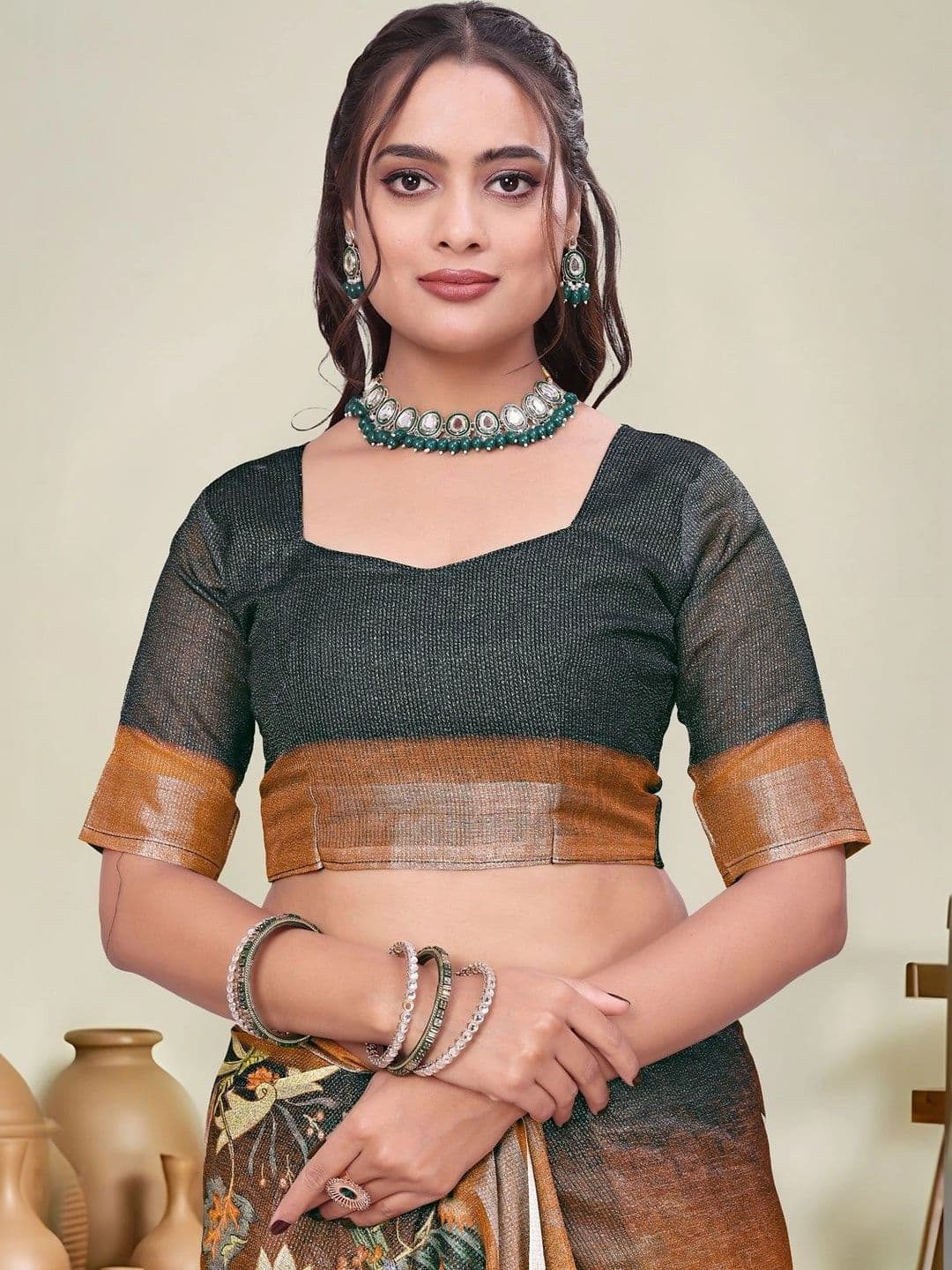 KALINI Floral Saree thumbnail 3