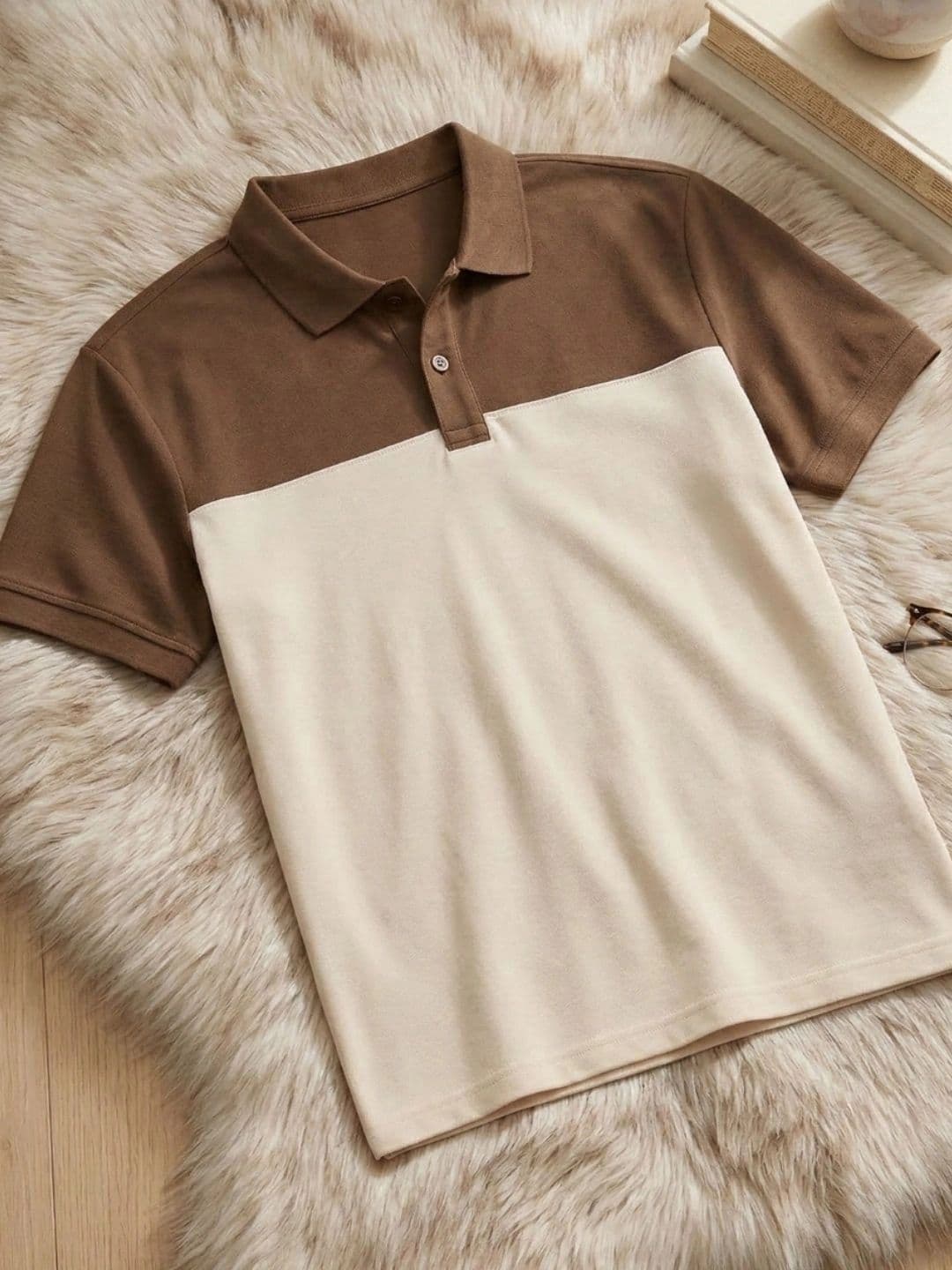 Kook N Keech Men Colourblocked Polo Collar T-shirt thumbnail 2