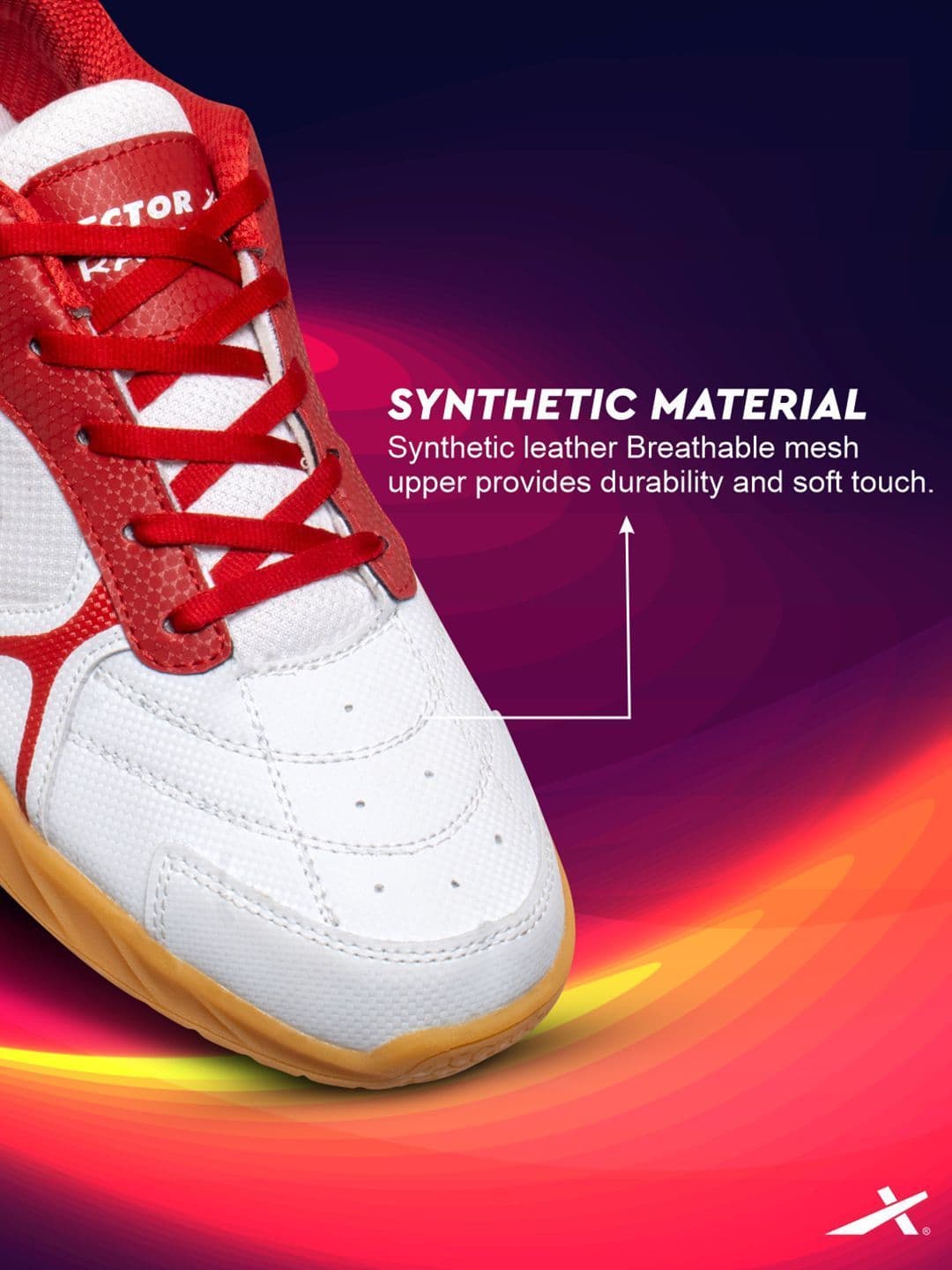 VECTOR X Ranger Court Shoe Synthetic Mesh Upper Rubber Sole Badminton Shoes thumbnail 7