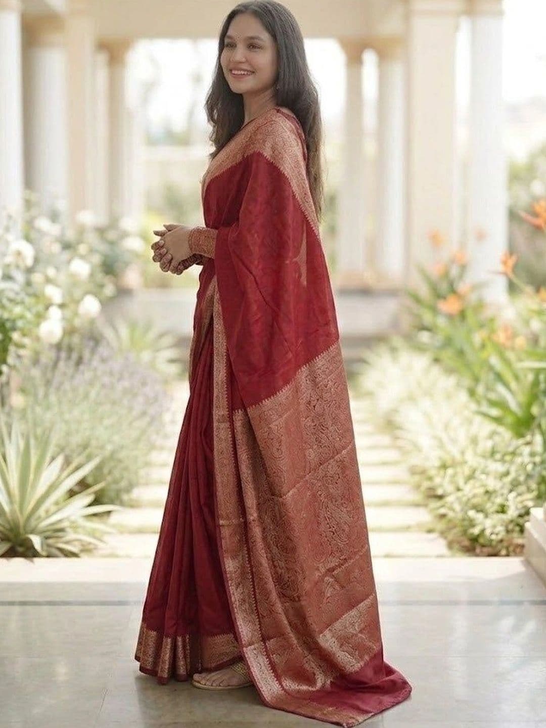 MITAL ENTERPRISE Zari Art Silk Saree thumbnail 3